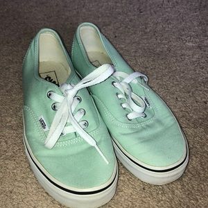 Mint green Authentic Vans